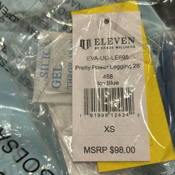 NWT Eleven pretty power tennis leggings ice blue XS by Venus Williams - Picture 6 of 6